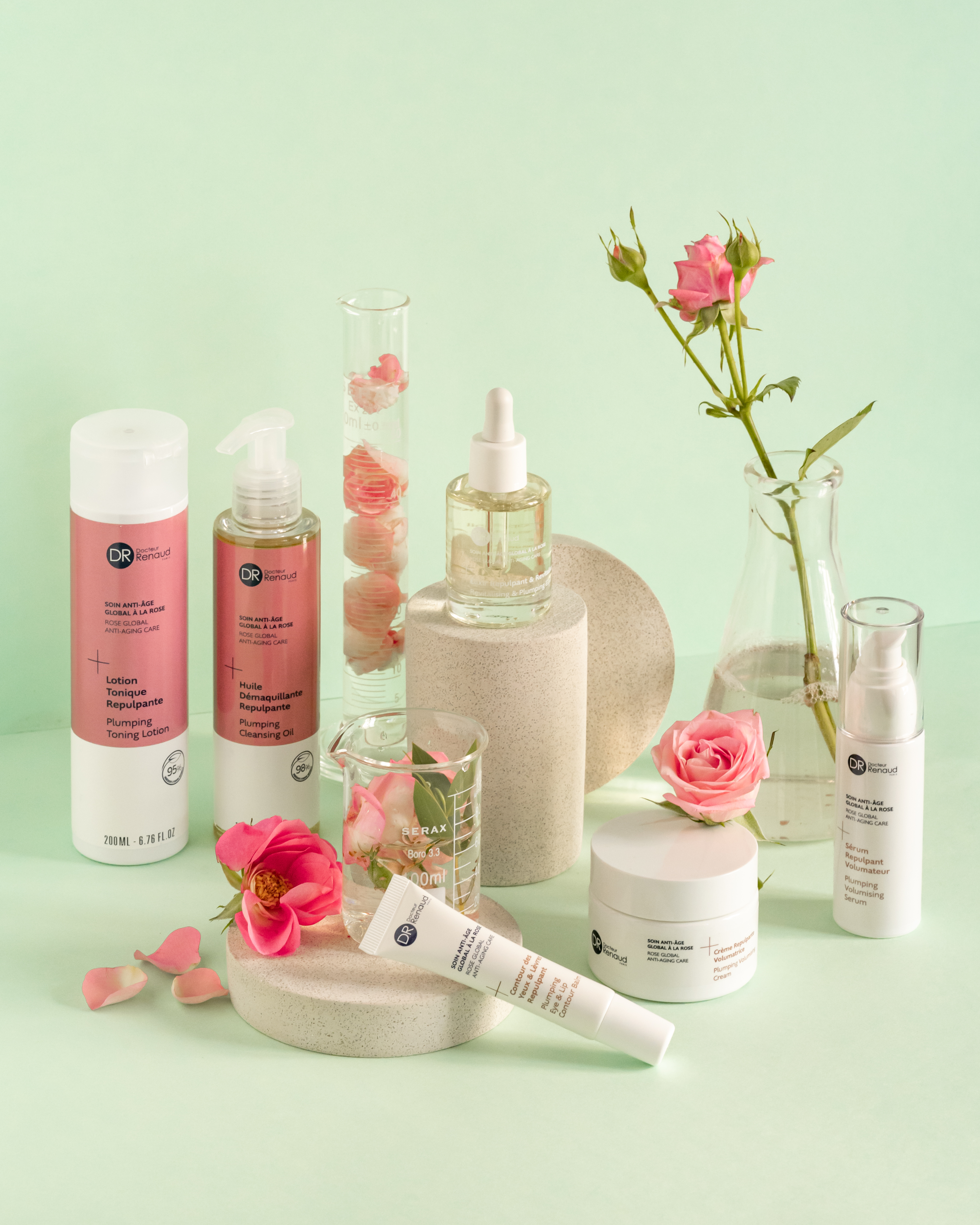 Gamme à la rose : Anti âge - volumatrice